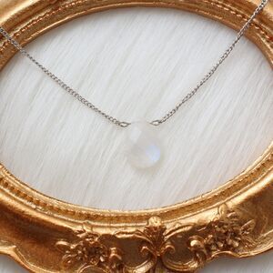 Moonstone Necklace, 925 Sterling Silver, Moonstone, Gemstones Necklace Pendant